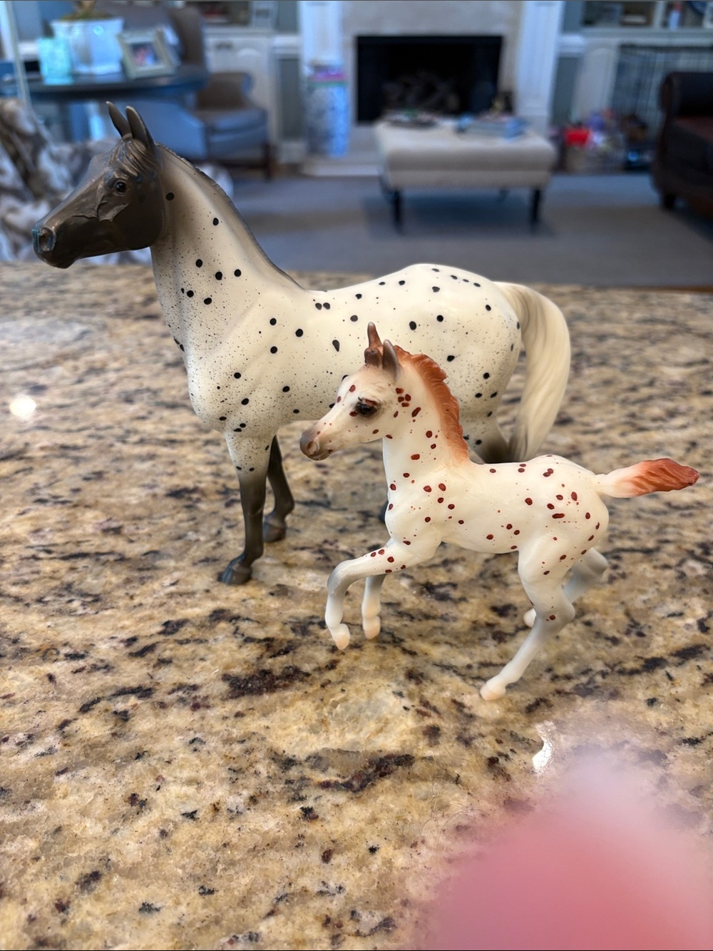 Breyer “ Spotted Wonders” foal and mare set Appaloosa Horse Figurine Set